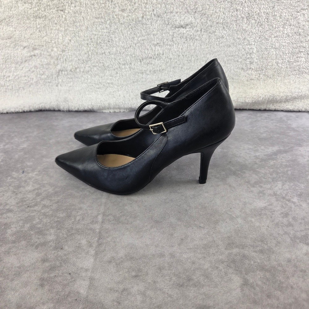 Apt. 9 Womens Black Pointed Toe Mary Jane Stiletto Pumps Heels Size 8.5